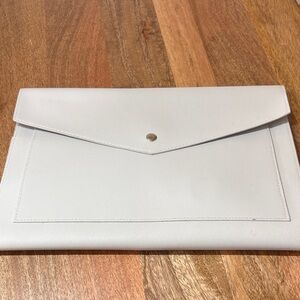 Glass Ladder & Co light Gray Soft Vegan Leather Folio Tablet Case